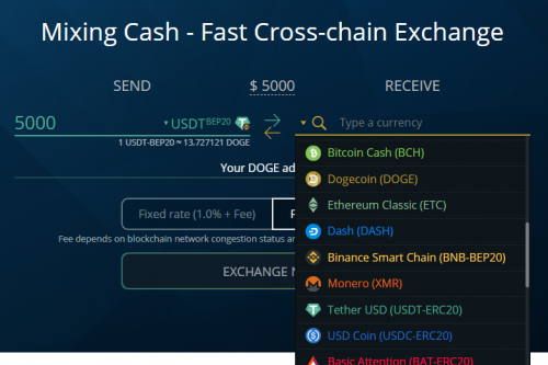 ETH和USDT之间的跨链交换：MixingCash实现不同区块链的无缝转移